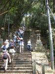 切幡寺の333段の階段が続く・・・