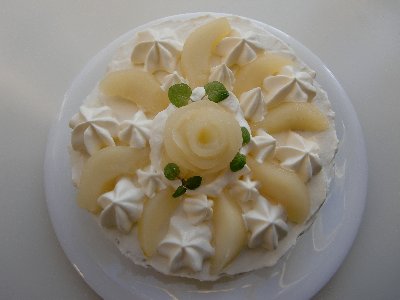 洋梨生ケーキ