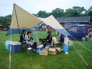 ワンボさん達と尾岱沼キャンプ’2006.7.16