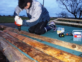 薪小屋作り02’2006.11.13