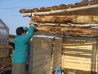 薪小屋作り01’2006.11.25