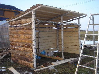 薪小屋作り02’2006.11.25