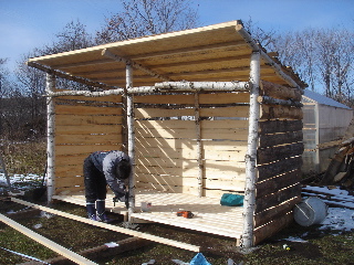 薪小屋作り01’2006.11.26