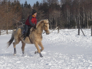 綾子さんサンに乗馬’2007.2.17