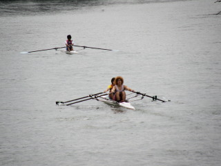 網走川でのボート練習’2007.5.5