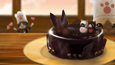 特製チョコレートケーキ
