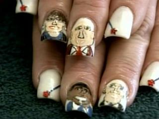 Presidential nail art