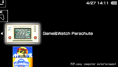 Psp自作ゲーム Game Watch Parachute Psp活用情報局