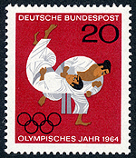 1964年ドイツ発行東京オリンピック記念切手
