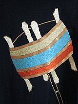 紗袷の糸車の羽織7