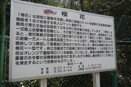 桜花公園の案内看板