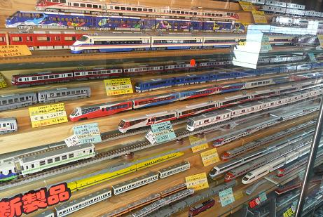 色々な電車の模型