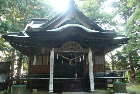 水戸愛宕神社の拝殿